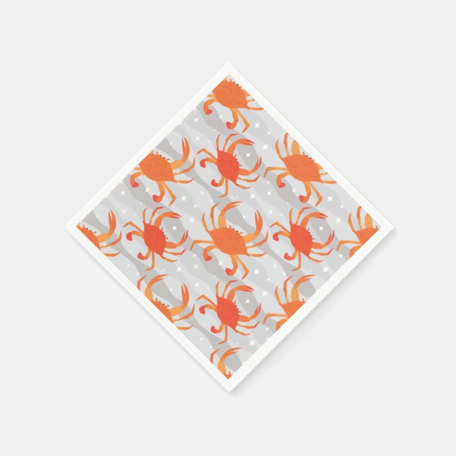 Serviette En Papier Crabes à vapeur (Coin)