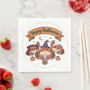 Serviette En Papier Crabs Joyeux Halloween