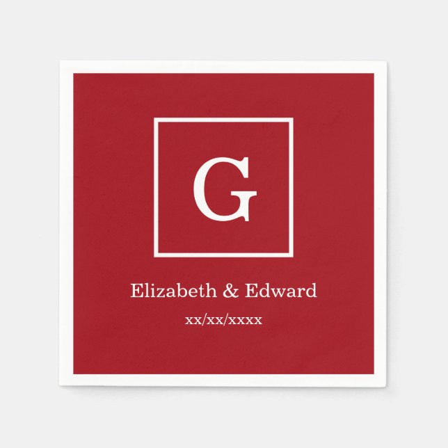 Serviette En Papier Cranberry (Devant)