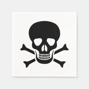 Serviette En Papier Crâne humain