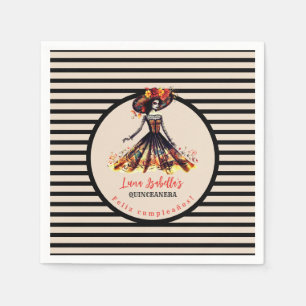 Serviette En Papier Crâne sucre Dia de los Muertos Jour des morts