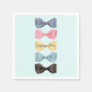 Serviette En Papier Cravates Bow personnalisés