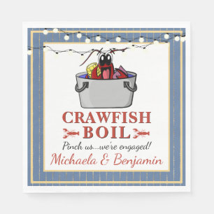 Serviette En Papier Crawfish Boil Couples de douche