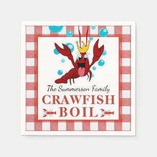 Serviette En Papier Crawfish Boil Fruits de mer Été Famille Cuisine