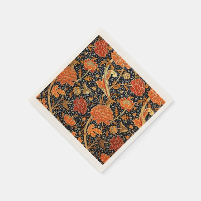 Serviette En Papier Cray, un design William Morris, (Coin)