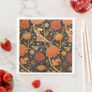 Serviette En Papier Cray, un design William Morris,