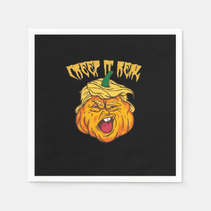 Serviette En Papier Crazy Halloween Citrouille Trumpkin costume