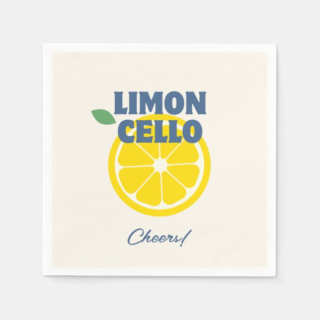 Serviette En Papier Cream Love maison Liquor Limoncello (Devant)