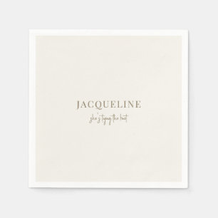Serviette En Papier Cream Tying the Knot Cocktail