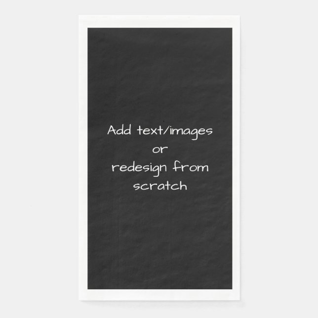 Serviette En Papier Create Your Own Customized (Devant)