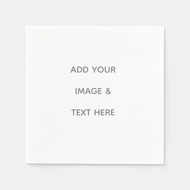 Serviette En Papier Create Your Own white  (Devant)