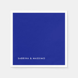 Serviette En Papier Créatif Simple Uni Bleu Phthalo Tendance