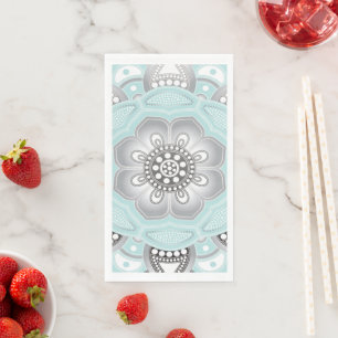 Serviette En Papier Création de mandala, tous les points pour un 1