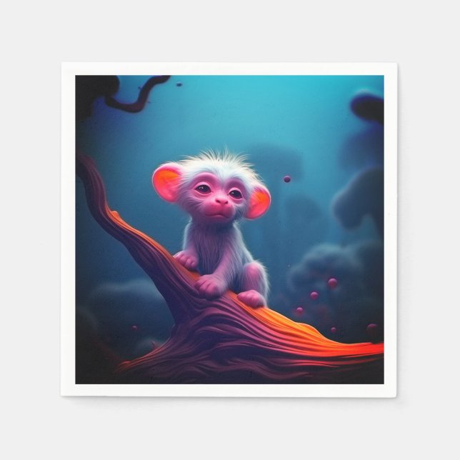 Serviette En Papier Créature endormie (Devant)