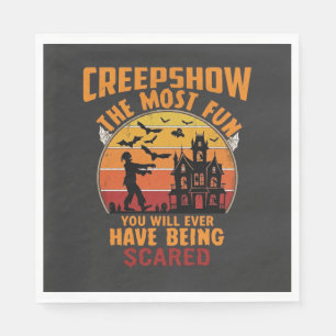 Serviette En Papier Creepshow Halloween Zombie Maison Hantée Coucher d