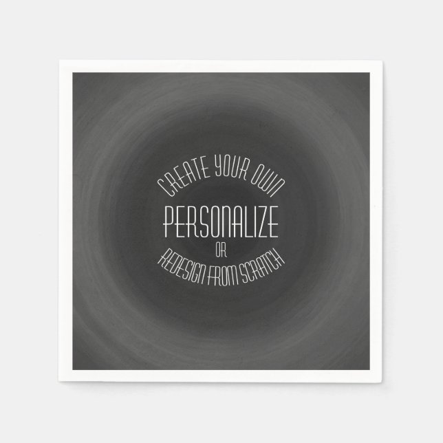 Serviette En Papier Créer votre propre - Conception personnalisée (Devant)