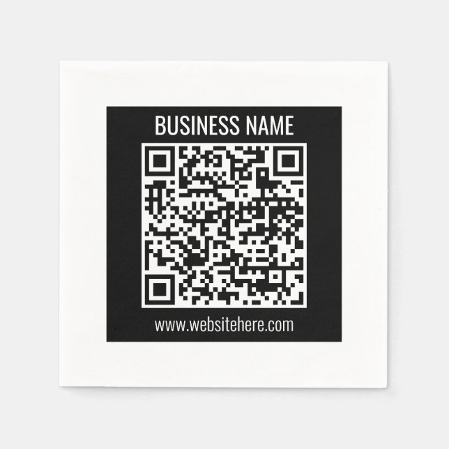 Serviette En Papier Créez un code QR moderne instantanément  (Devant)