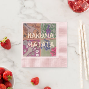Serviette En Papier Créez Votre Hakuna Matata Nous Survivrons