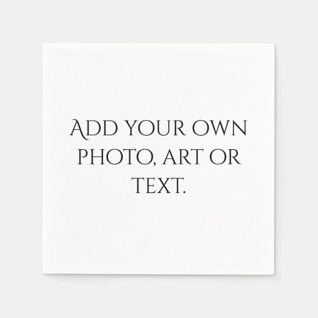 Serviette En Papier Créez Votre Propre Bébé de Mariage Baby Shower Fêt (Devant)