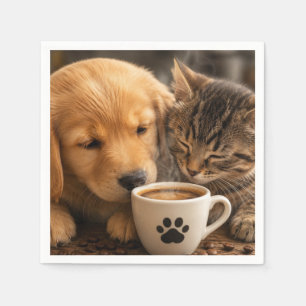Serviette En Papier Créez votre propre chien et chat personnalisés