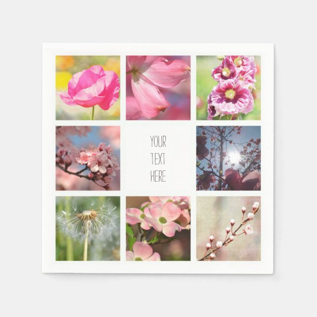 Serviette En Papier Créez votre propre collection de photos (Devant)