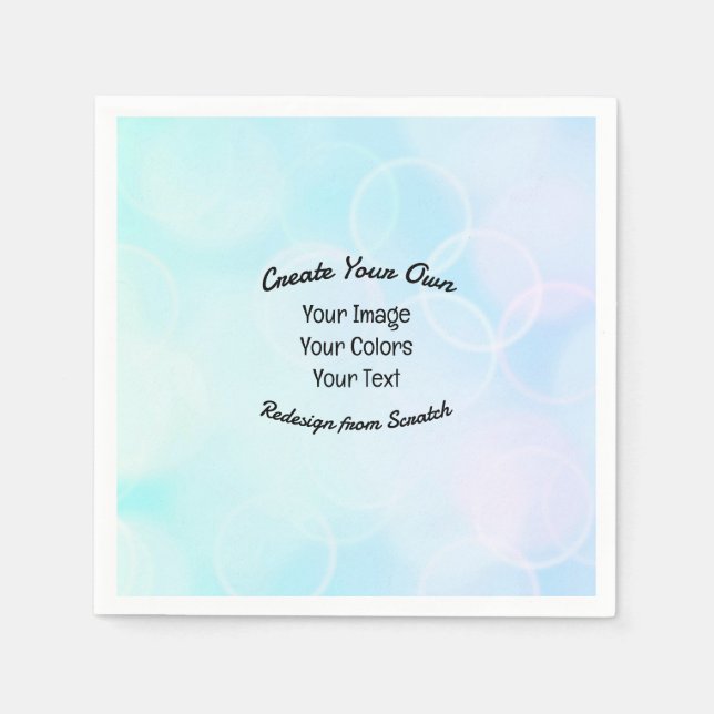 Serviette En Papier Créez votre propre conception/logo personnalisé (Devant)