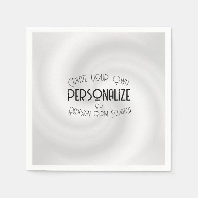 Serviette En Papier Créez votre propre conception personnalisée (Devant)