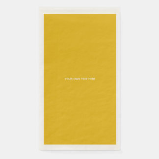 Serviette En Papier Créez Votre Propre Conception Personnalisée Jaune