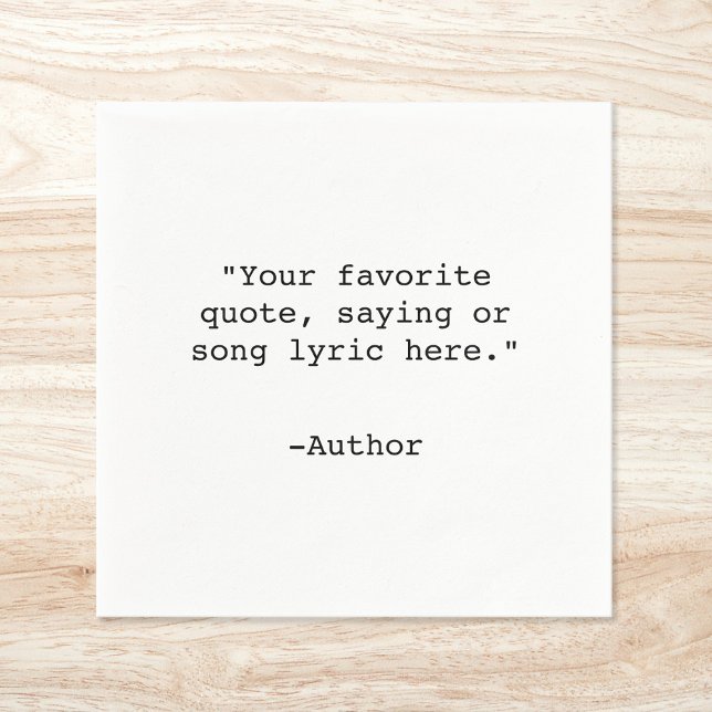 Serviette En Papier Créez votre propre devis personnalisé (Créateur téléchargé)