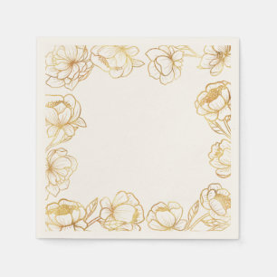 Serviette En Papier Créez Votre Propre Élégant Blanc