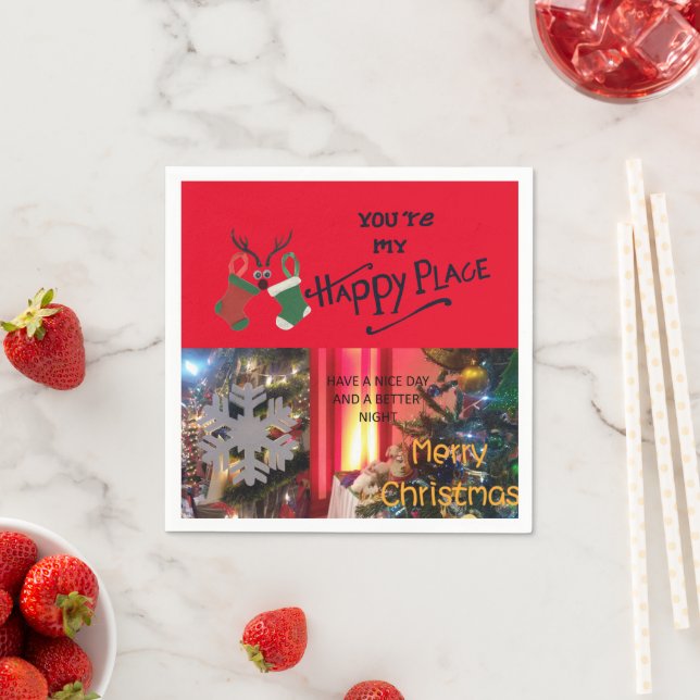 Serviette En Papier Créez votre propre endroit agréable (En situation)