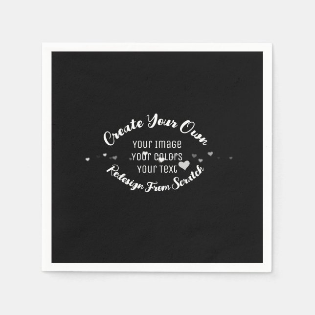 Serviette En Papier Créez votre propre image personnalisée (Devant)