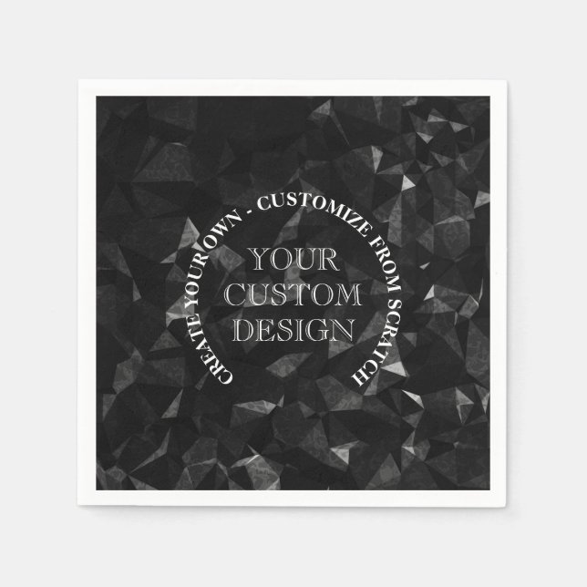 Serviette En Papier Créez votre propre logo/conception personnalisé (Devant)