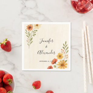 Serviette En Papier Créez votre propre mariage de couleur aquarelle ru