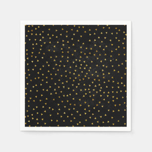 Serviette En Papier Créez votre propre noir et or vierge