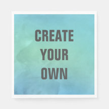 Créez votre propre peinture d'aquarelle turquoise