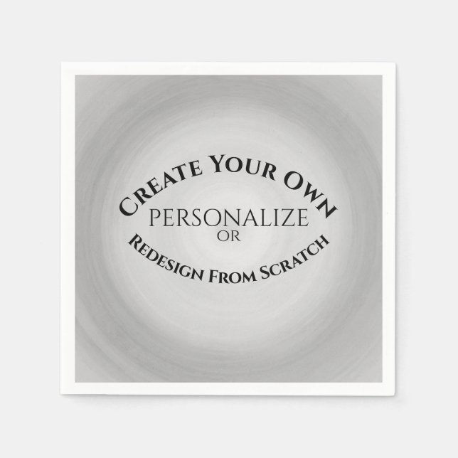 Serviette En Papier Créez votre propre personnalisation (Devant)