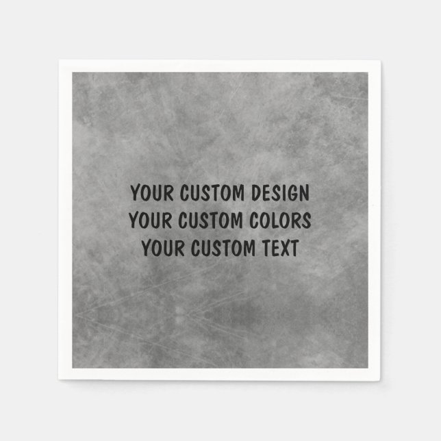 Serviette En Papier Créez votre propre personnalisation personnalisée (Devant)