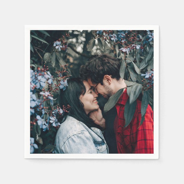 Serviette En Papier Créez votre propre photo Couple (Devant)