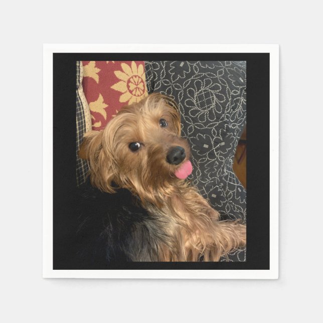 Serviette En Papier Créez votre propre photo personnelle (Devant)