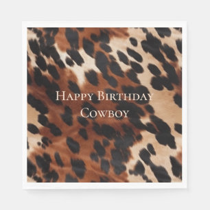 Serviette En Papier Crème Brown noir