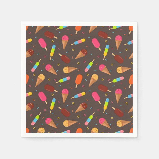 Serviette En Papier Crème glacée (Devant)
