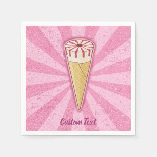 Serviette En Papier Crème glacée au cône de sucre