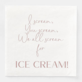 Serviette En Papier Crème glacée thème Guest Serviettes Papier de serv