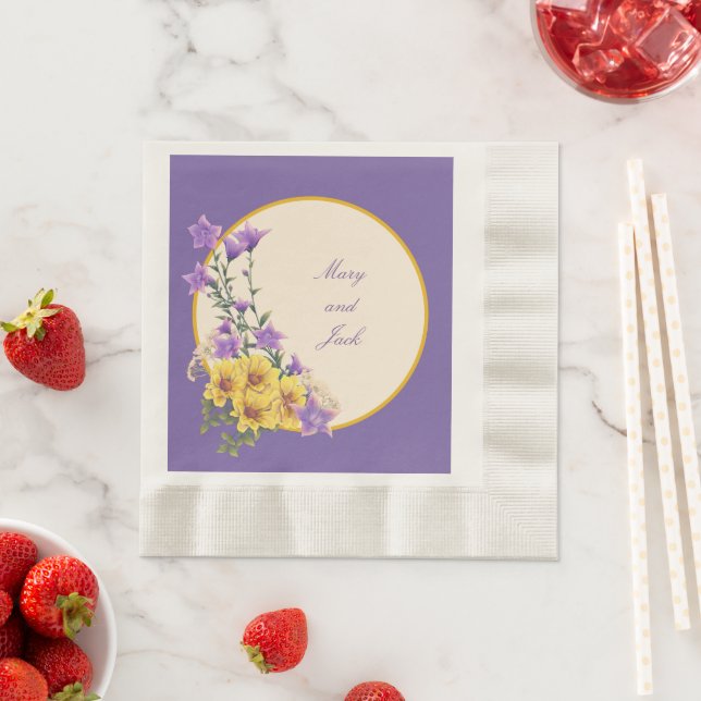 Serviette En Papier Crème Spring Garden Collection (En situation)