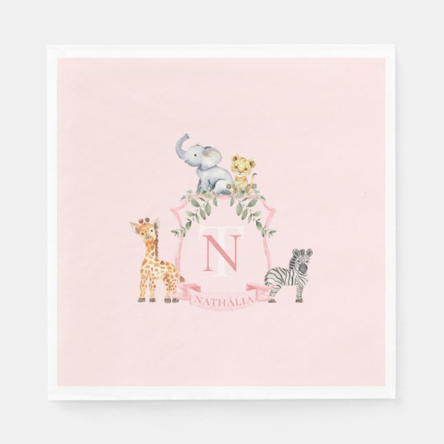 Serviette En Papier Crest Safari (Devant)