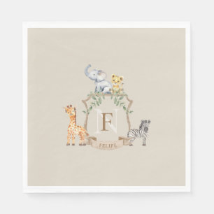 Serviette En Papier Crest Safari