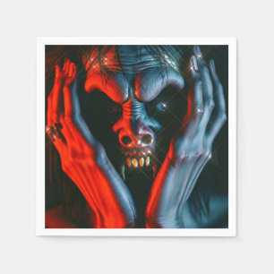 Serviette En Papier Criant démon
