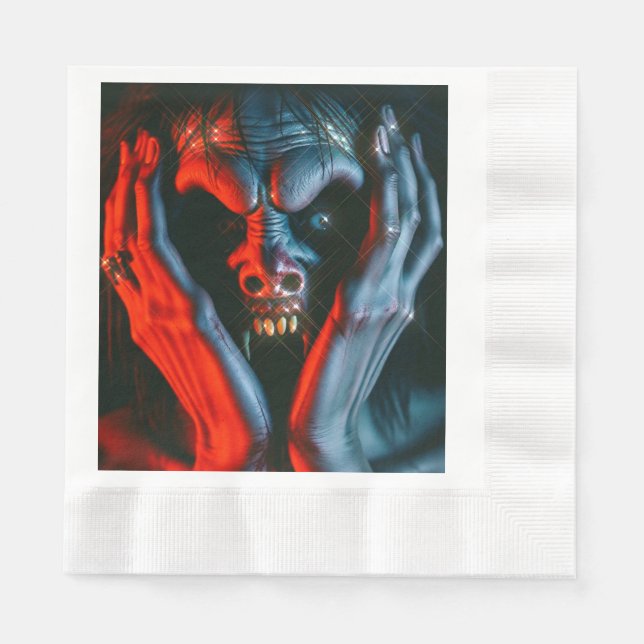 Serviette En Papier Criant démon (Devant)