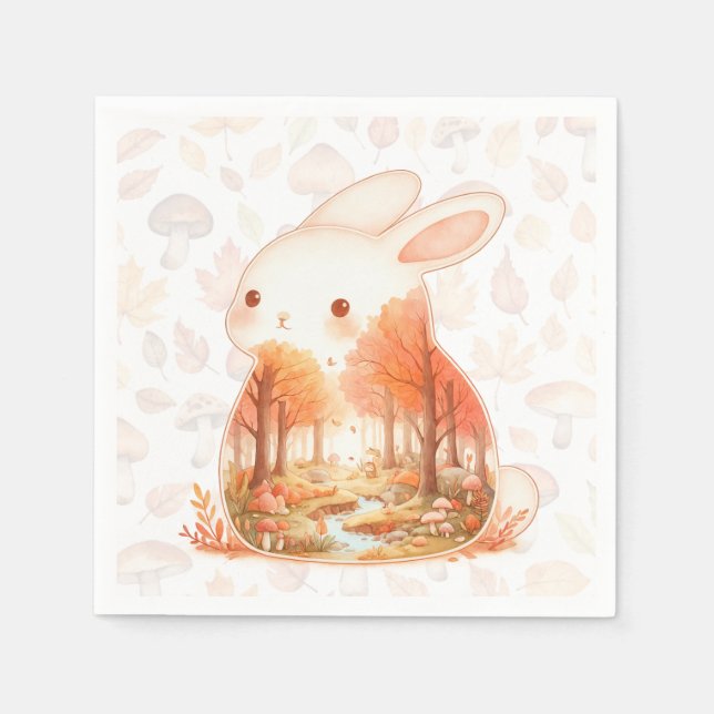 Serviette En Papier Critère de Wilderness de Whimsy - le lapin - (Devant)
